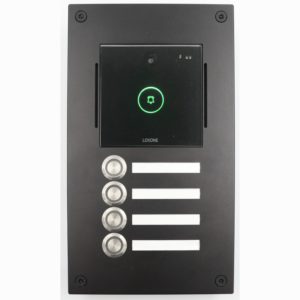 Montagekit Typ 1E-T4 für Loxone Intercom und 4 Tasten