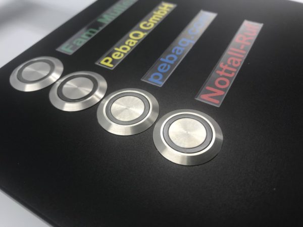 Montagekit Typ 1E-T4 für Loxone Intercom und 4 Tasten – Bild 2